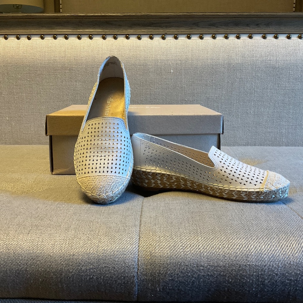 Bella Vita White Espadrilles